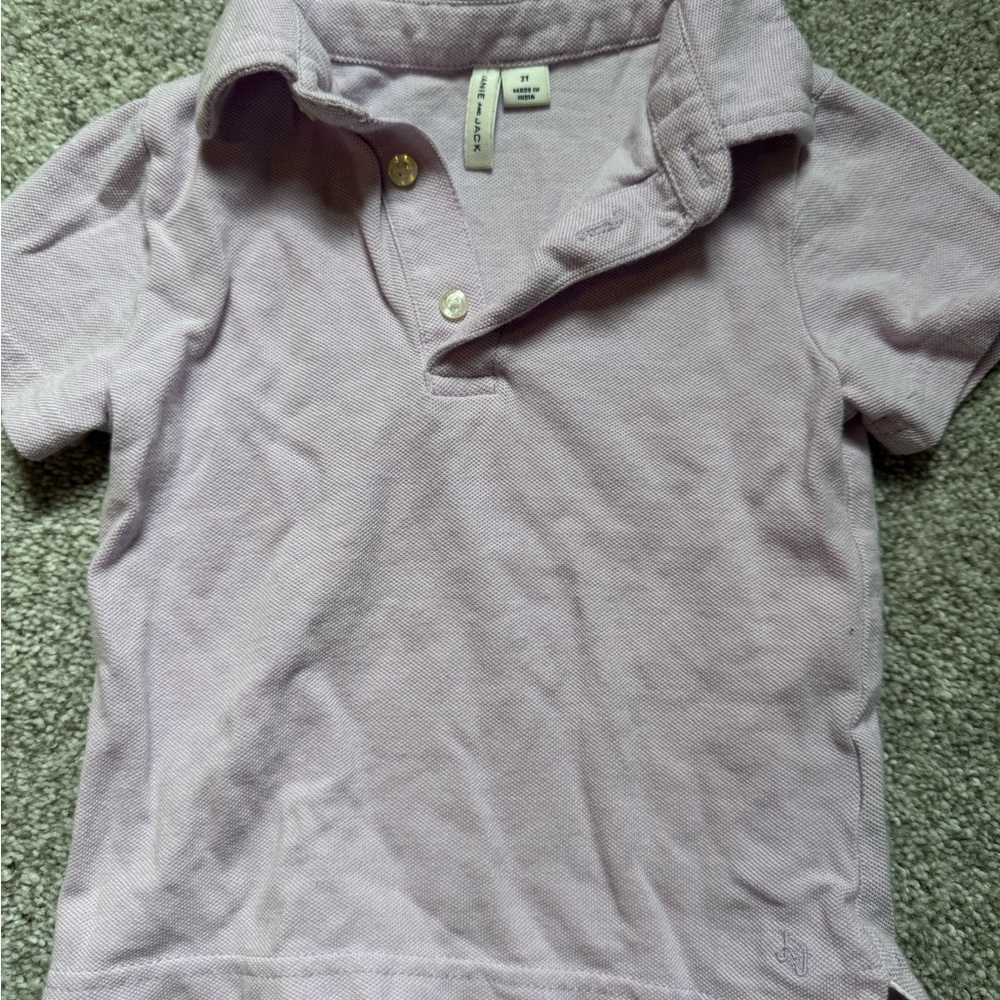 Janie and Jack Light Lavender Polo Shirt